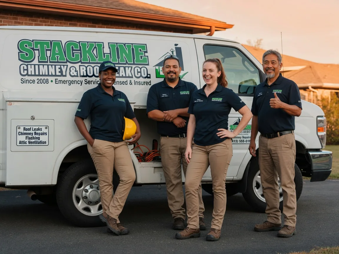 Chimney flashing repair company in Sun, LA